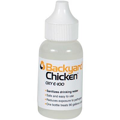 Backyard Chicken Oxy E - 100 Drinking Water Additive, treats 90 gal - DBCA1 - 30 mL - 1
