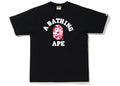 BAPE ABC Camo College Tee Black/Pink