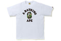 BAPE ABC Camo College Tee White/Green