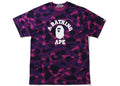 BAPE Color Camo College Tee (SS21) Purple