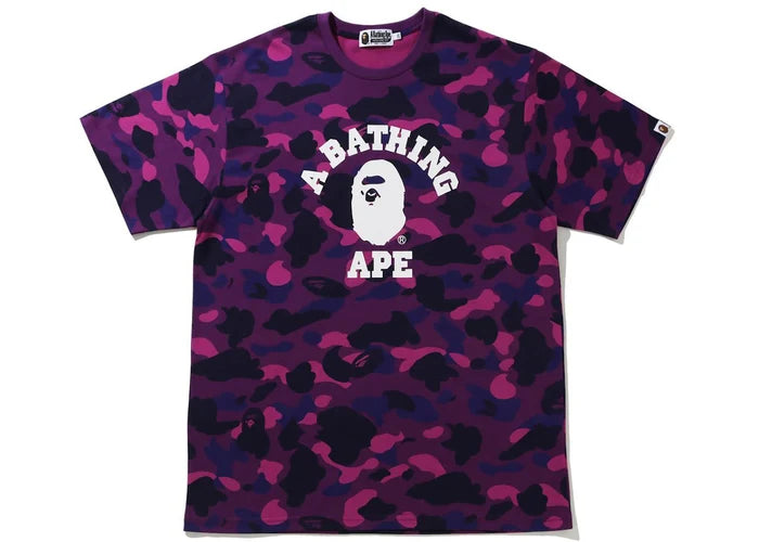 BAPE Color Camo College Tee (SS21) Purple