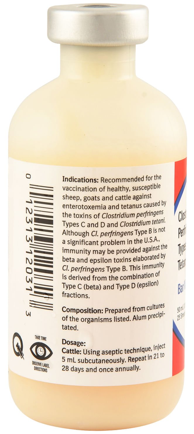 Bar Vac CD/T Vaccine for Cattle, Sheep, & Goats - A9B7 - 10 Dose - 3