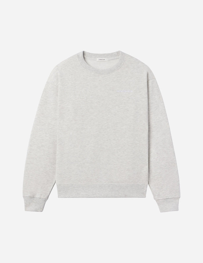 Basics Cloud Grey Unisex Crewneck Elevated Faith