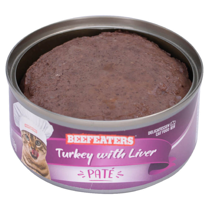 Beefeaters Pate Wet Cat Food, Case of 24 - 031BE-02583 - 5.5 oz, 24 ct - Turkey with Liver - 4