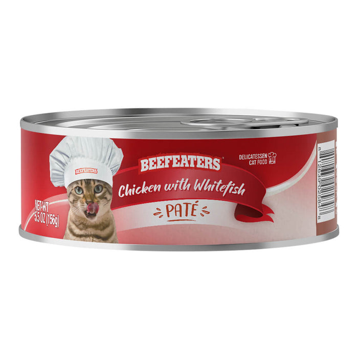 Beefeaters Pate Wet Cat Food, Case of 24 - 031BE-02584 - 5.5 oz, 24 ct - Chicken Whitefish - 6