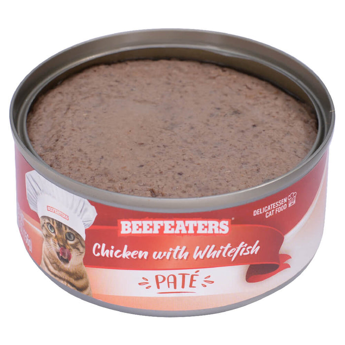 Beefeaters Pate Wet Cat Food, Case of 24 - 031BE-02584 - 5.5 oz, 24 ct - Chicken Whitefish - 8