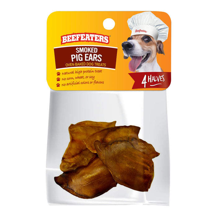 Beefeaters Pig Ears, 4 Halves, Case of 6 - 031BE-348904 - 1