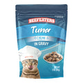 Beefeaters Wet Cat Food Pouch, Tuna Chunk in Gravy, 3 oz, Case of 24 - 030BE-345715 - 1