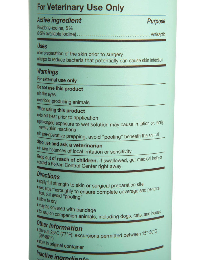 Betadine Antiseptic Solution (Povidone Iodine) Topical Wound Disinfectant for Dogs, Cats & Horses - P7B1 - 16 oz - 3