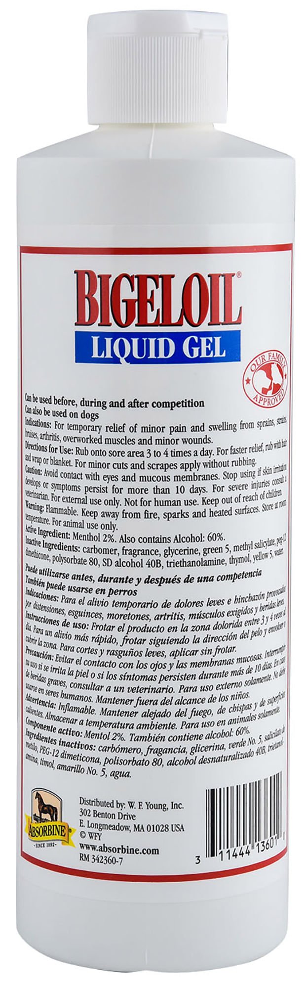 Bigeloil Horse Liniment - Y1B1 - 16 oz - Liquid - 2