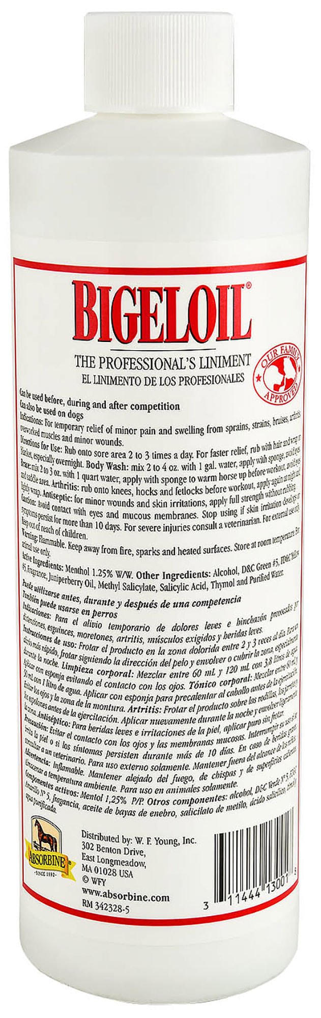 Bigeloil Horse Liniment - Y1B1 - 16 oz - Liquid - 4