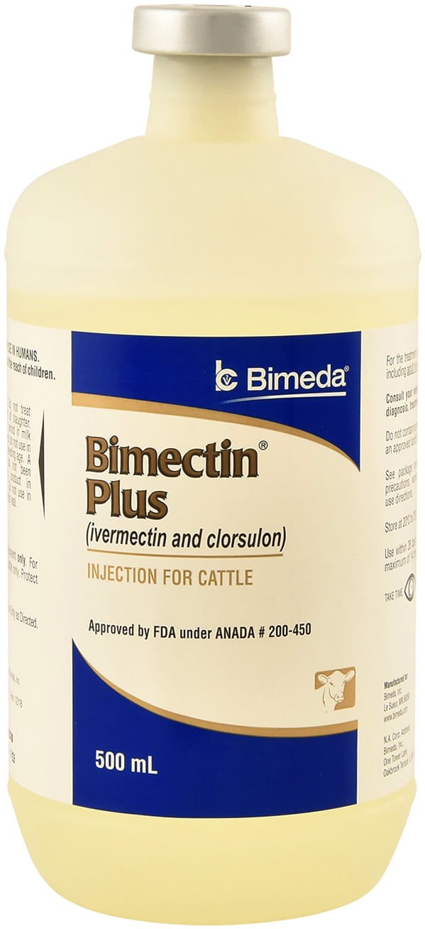 Bimectin Plus Injectable Cattle Wormer - MOBBA - 500 mL - 2