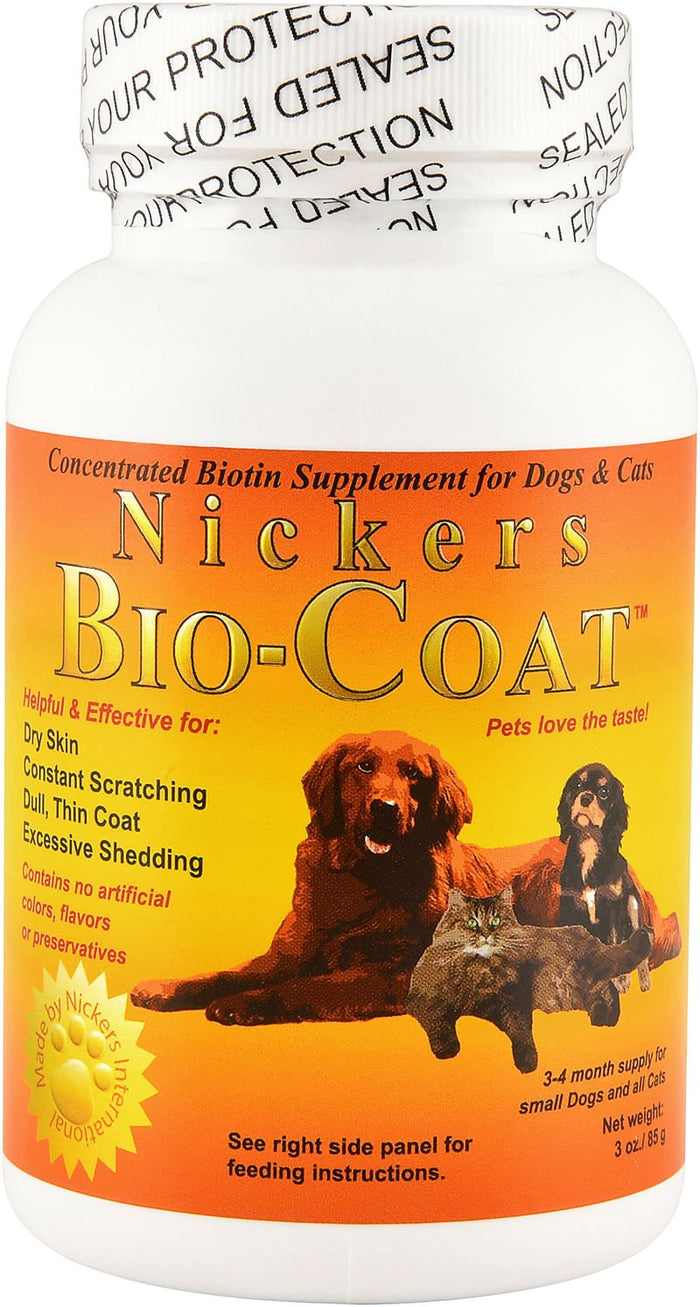 Bio - Coat Biotin Supplement for Dogs & Cats - N6P3 - 3 oz - 4