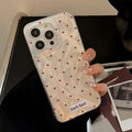 Black Red Heart Grip Tok Stand Holder Dazzling Laser Phone Case For iPhone PhoneShells