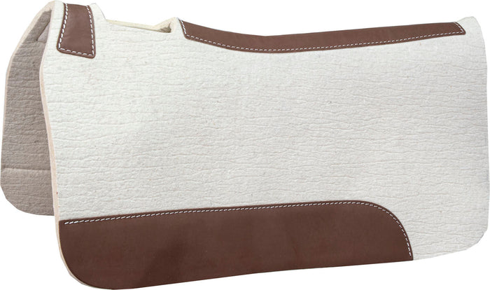 Blue Horse Pressed Wool Contoured Saddle Pad - 1211J8 - 32" x 31" x 1/2" - 1