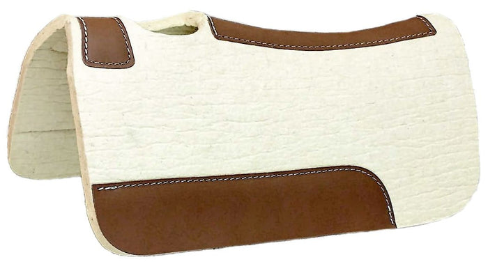 Blue Horse Pressed Wool Contoured Saddle Pad - 1211J7 - 24" x 24" x 1/2" - 2