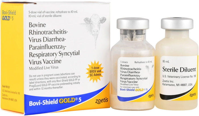 Bovi - Shield Gold 5 Cattle Vaccine - N21F - 5 Dose Vial - 1