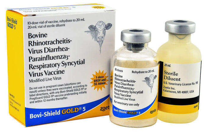 Bovi - Shield Gold 5 Cattle Vaccine - N2BR - 10 Dose Vial - 3