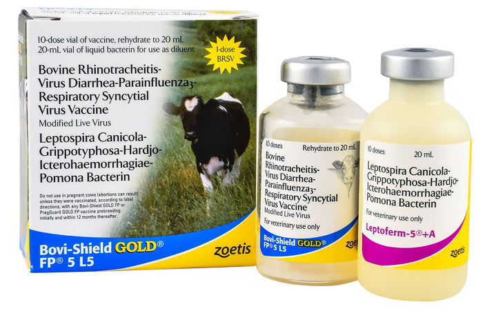Bovi - Shield Gold FP 5 L5 Cattle Vaccine - N2BM - 10 Dose Vial - 2