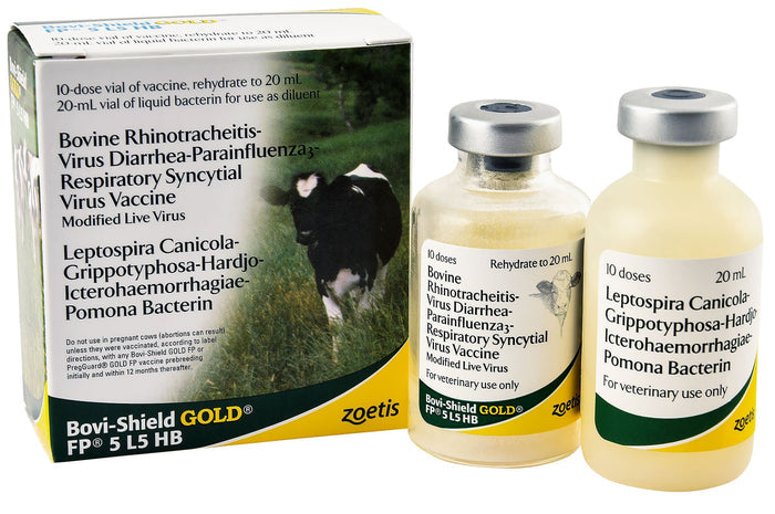 Bovi - Shield® Gold FP 5 L5 HB Cattle Vaccine - N2FB1 - 10 Dose Vial - 1