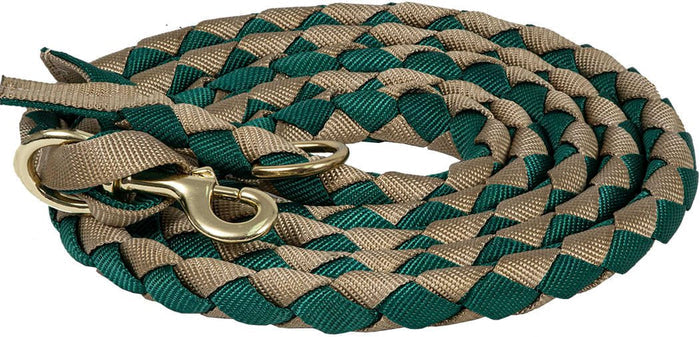 Braided 9' Loping Lead Rope - 1211JT - HUNTER TAN - 2