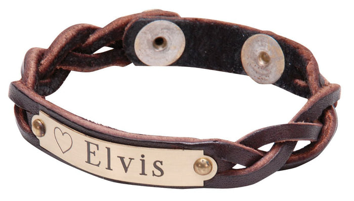Braided Leather Bracelet - DYEP - Black - 1