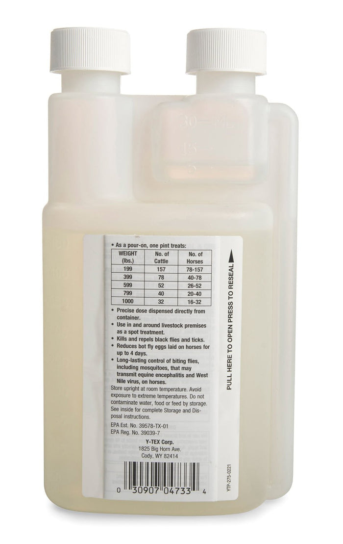 Brute Pour - On Insecticide for Fly & Pest Control - Y2A4 - Pour - On - 1 pint - 2