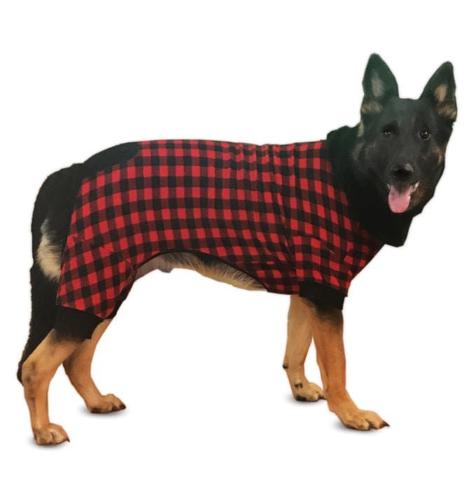 Buffalo Plaid Dog Pajamas - RR3DQ - XXSmall - 1