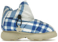 Burberry Check Pillow Boots Blue White