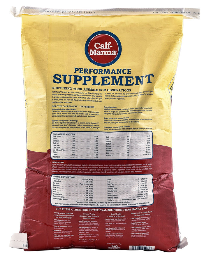 Calf - Manna Multi - Species Performance Supplement - CAC8 - 50 lbs - 4
