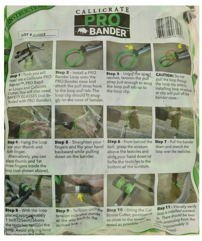 Callicrate PRO Bander Loops - 5PAC - Bag of 100 - 5
