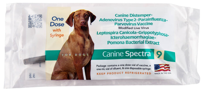Canine Spectra 9 Dog Vaccine (9 - way Puppy Shot) - 7VCC - 1 Dose - 1