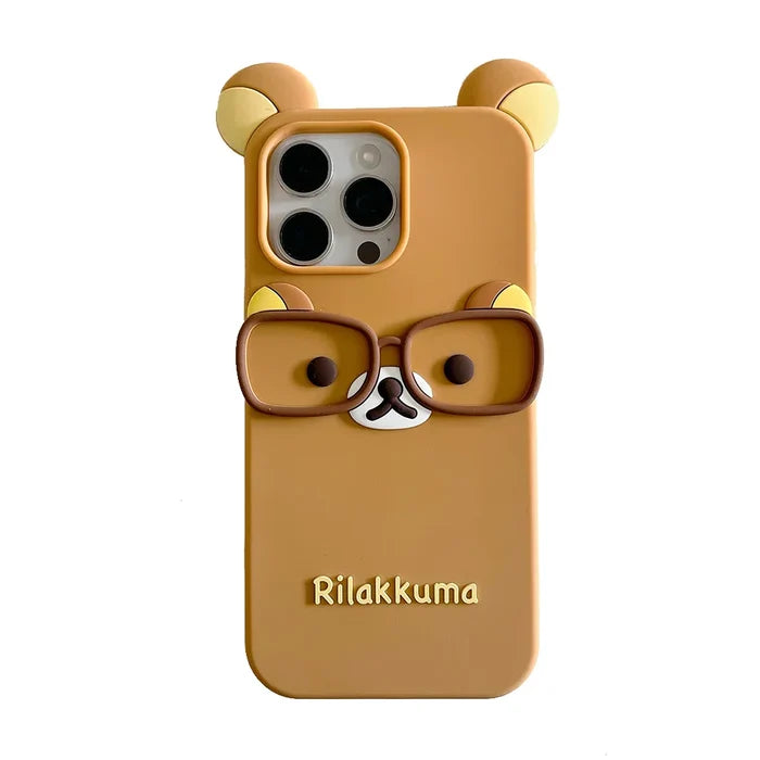 Cartoon Bear Glasses Rilakkuma Phone Case PhoneShells