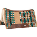 Cashel Blanket Top Performance Saddle Pad - QL1F9 - Tan & Green - 32" x 34" - 1