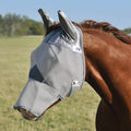 Cashel Crusader Long Horse Fly Mask with Ears, Gray - QL1DP - Mini - 1