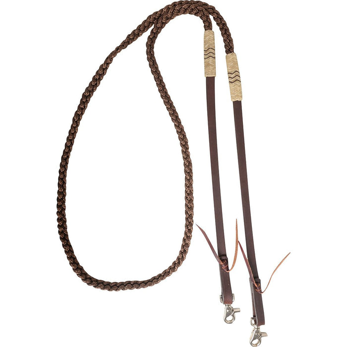 Cashel Rawhide Adjustable Rein - QL1FZ - Brown - 1