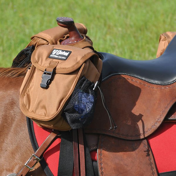 Cashel Small Saddle Horn Bag - QLDG - Brown - 7