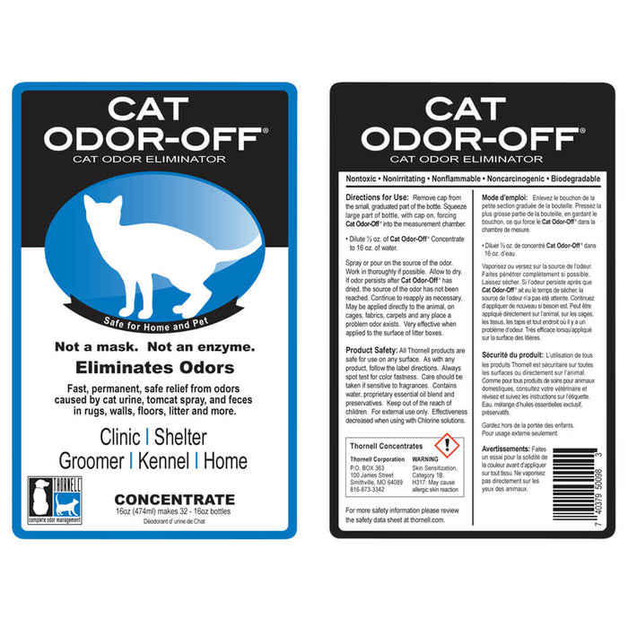Cat Odor - Off Concentrate, 16 oz - 005THL01-16 - Clear Yellow - 16 oz - Original - 2