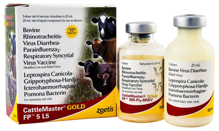 CattleMaster Gold FP 5 L5 Cattle Vaccine - N2CJ - 5 Dose Vial - 1