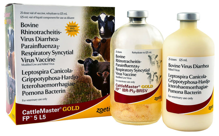 CattleMaster Gold FP 5 L5 Cattle Vaccine - N2CL - 25 Dose Vial - 3