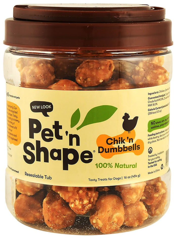 Chik 'n Rice Dumbbells 100% Natural Munchie Stick Dog Treat - QYP5 - 16 oz - 6