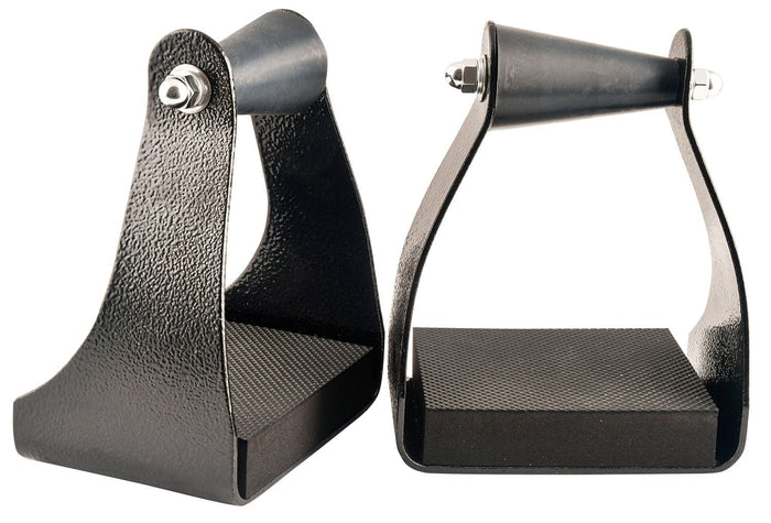 Circle Y ErgoBalance Trail Stirrups For Horse Riding - 941DM - Black - 1