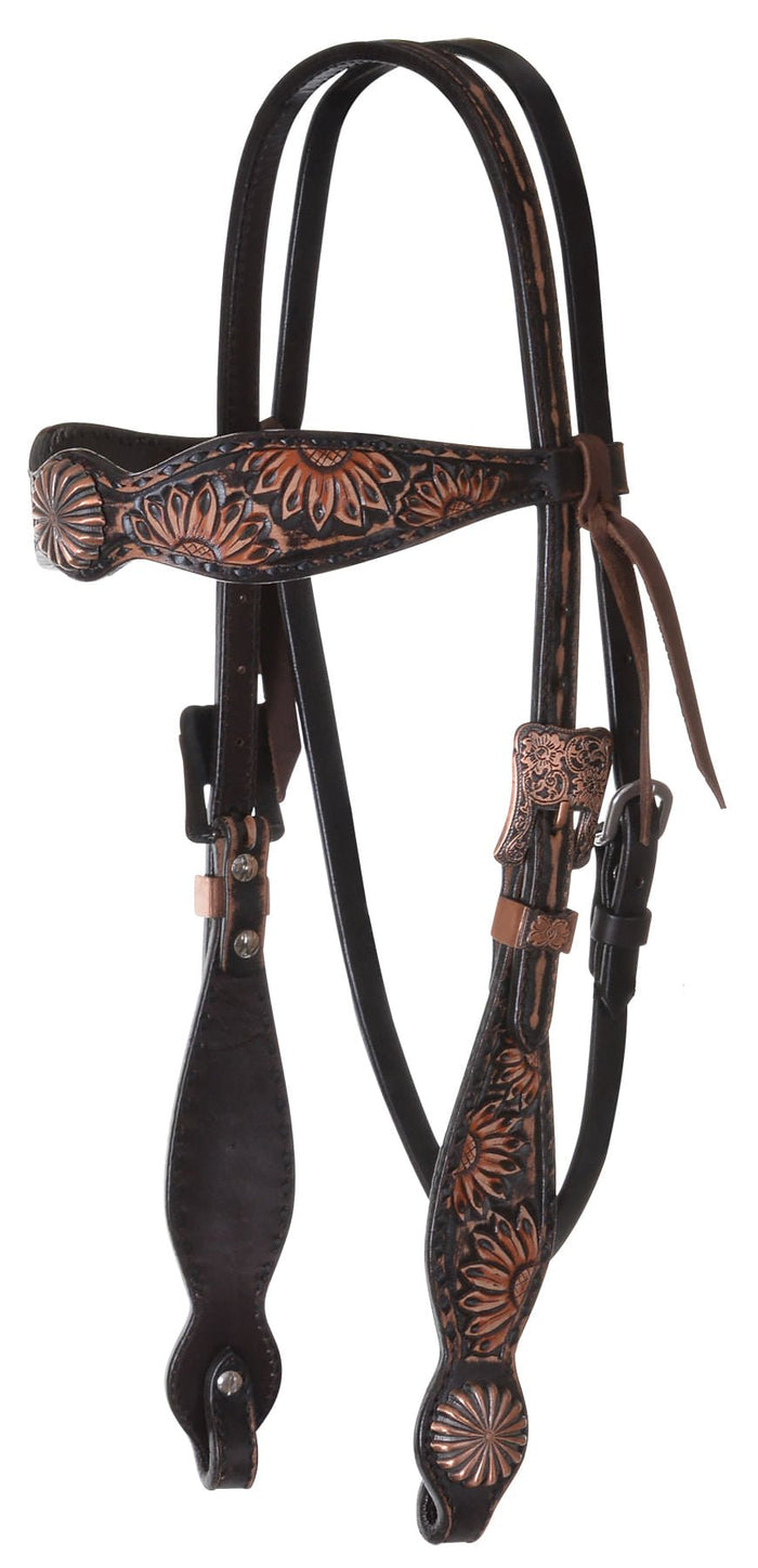 Circle Y Sunflower Headstall - 94YB - 1