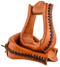 Circle Y Western Leather Laced Stirrups for Horse Riding - 941DQ - Regular Oil - 1