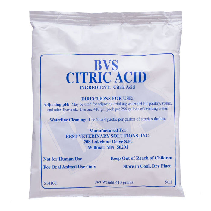 Citric Acid Soluble Powder for Poultry & Swine, 410 g Packet - A2C9 - 1