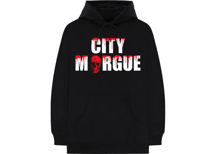 City Morgue X Vlone Dogs Hoodie Black