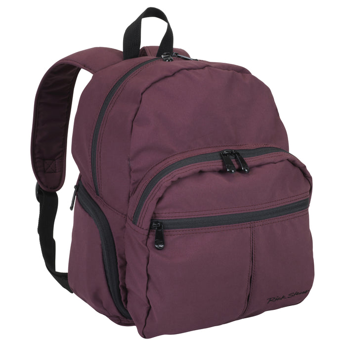 plum microfiber day pack front