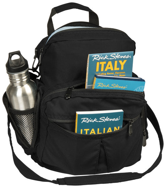 Black Civita Shoulder Bag Front Loaded
