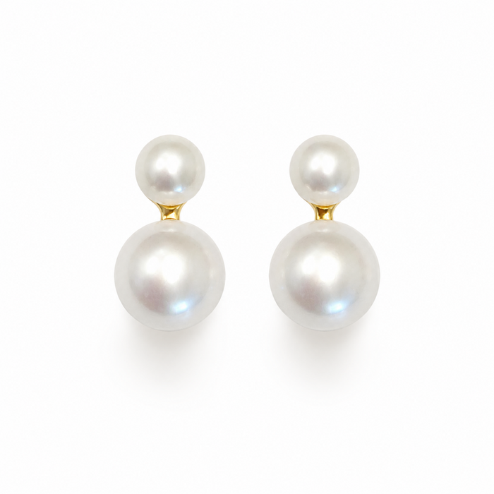 Classic Double Freshwater Pearl Earrings Ellisonyoung.com