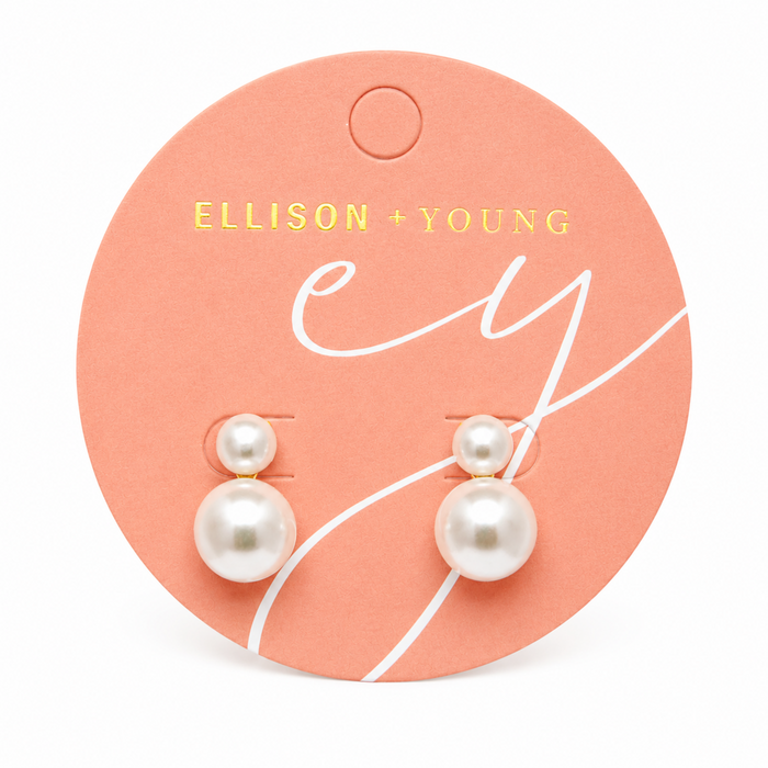 Classic Double Freshwater Pearl Earrings Ellisonyoung.com